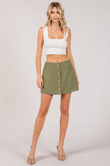 SOFI - TWEED BUTTON FRONT SKIRT