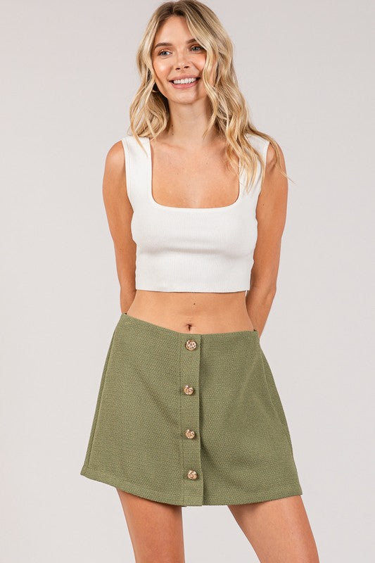 SOFI - TWEED BUTTON FRONT SKIRT