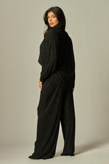 PLISSE - CRINKLE KNIT PANT