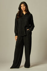 PLISSE - CRINKLE KNIT SHIRT