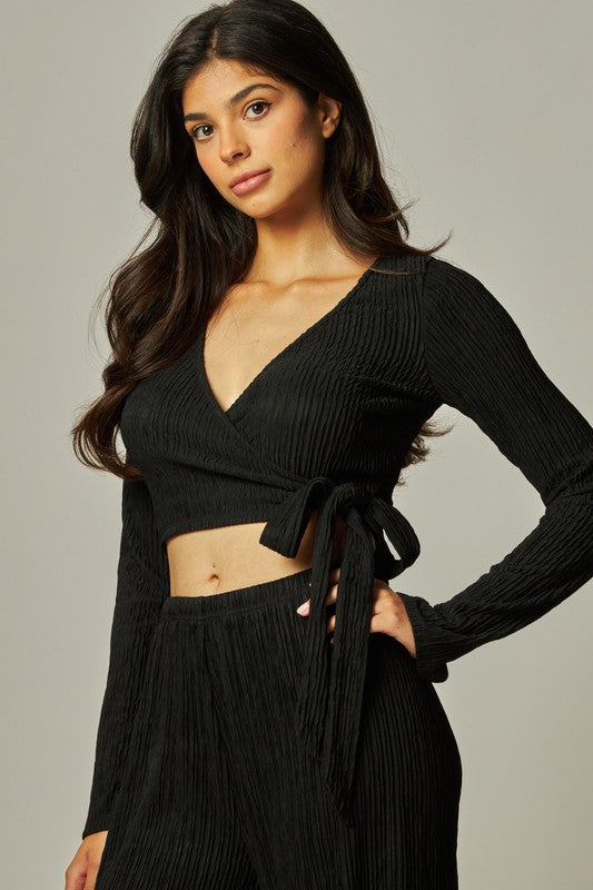 PLISSE - WRAP TOP