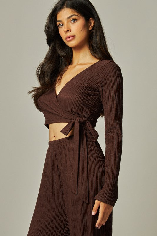 PLISSE - WRAP TOP