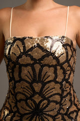 BLACK TIE - GOLD SEQUIN DRESS