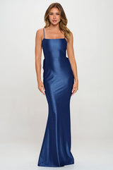 GEMMA - GLITTER BOW BACK MAXI DRESS