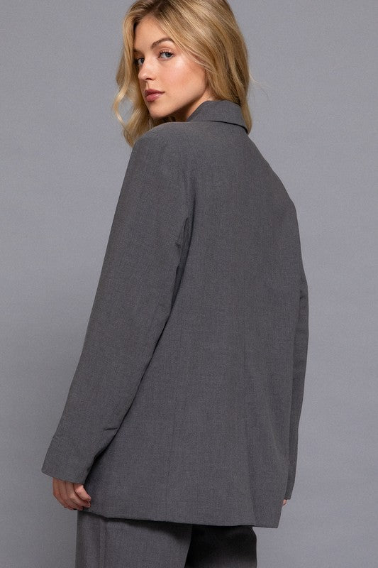 SLATE - OVERSIZE BLAZER