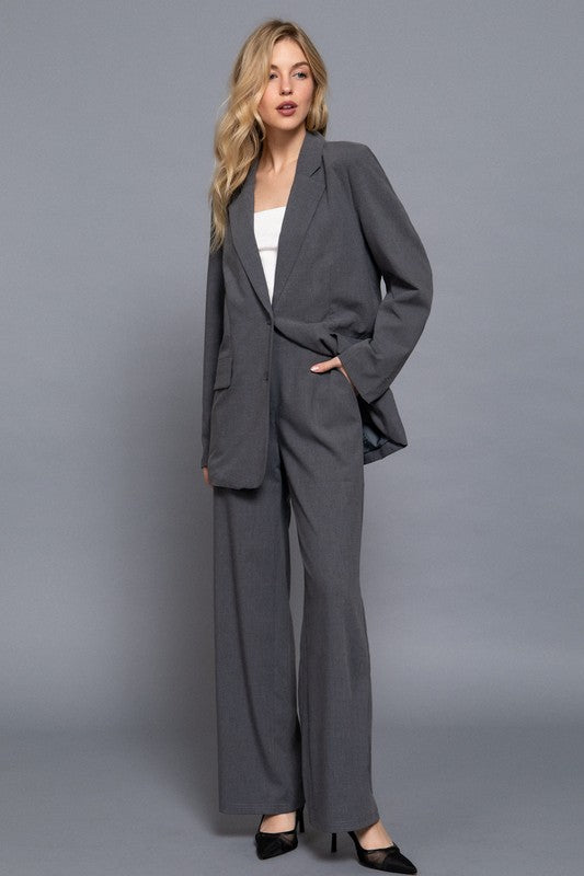 SLATE - TROUSER WITH ELASTIC WAIST