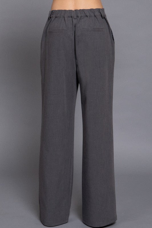 SLATE - TROUSER WITH ELASTIC WAIST