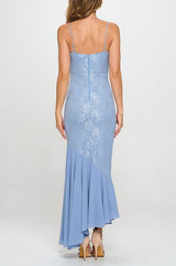 SERENE - LACE CHIFFON DRESS