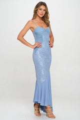 SERENE - LACE CHIFFON DRESS