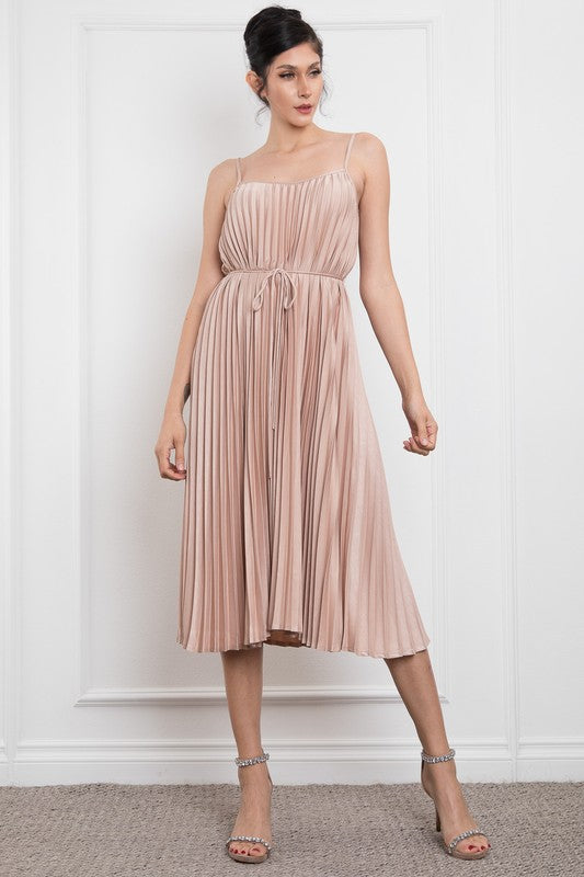 GABRIELLA - PLEATED CAMI DRESS