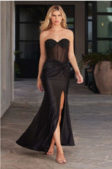 ALANA - STONE CORSETTE GOWN