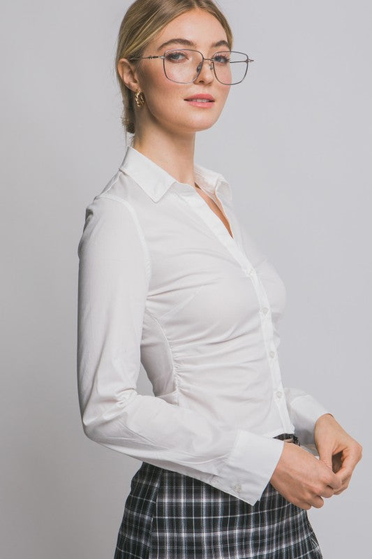 ROUSH POPLIN STRETCH SHIRT