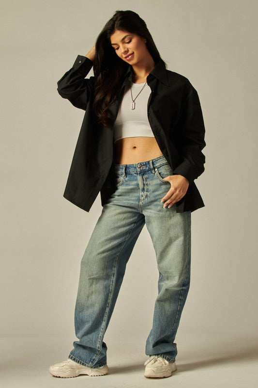 OVERSIZE POPLIN SHIRT