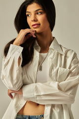 OVERSIZE POPLIN SHIRT