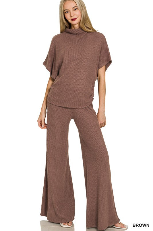 ALIA - KNIT WIDE LEG PANT