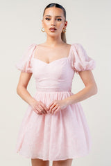 MARTINI - ORGANZA BROCADE SHORT DRESS