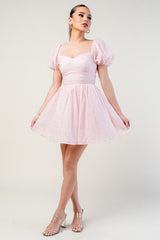 MARTINI - ORGANZA BROCADE SHORT DRESS