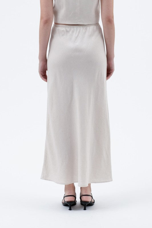 LINEN MAXI SKIRT