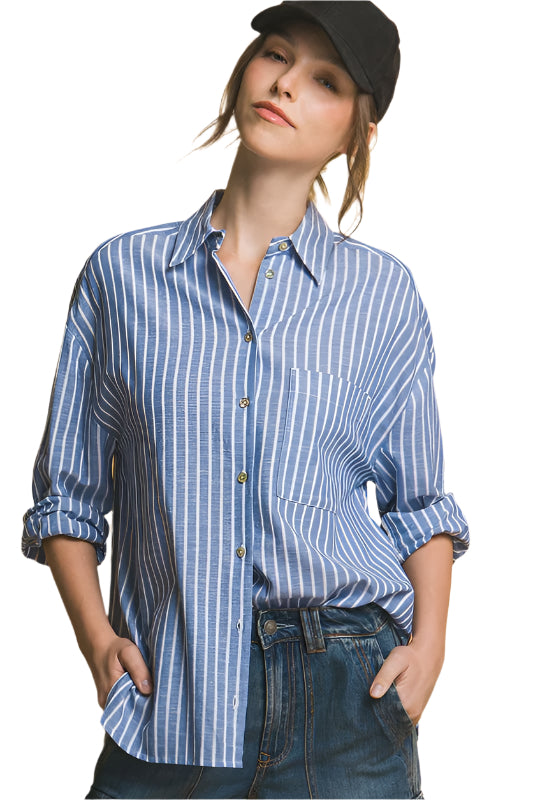 POCKET STRIPE SHIRT
