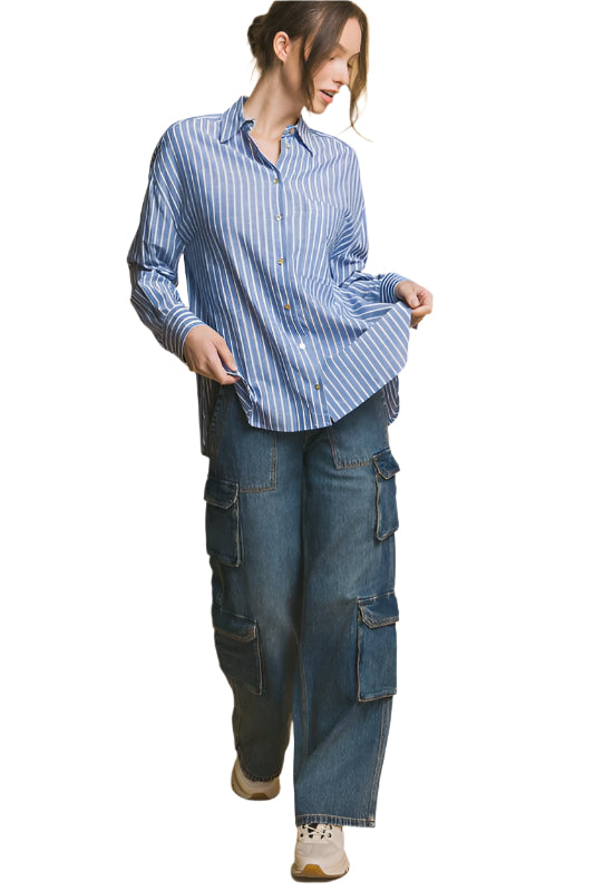 POCKET STRIPE SHIRT
