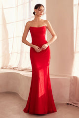 CLASS ACT - STRAPLESS GOWN