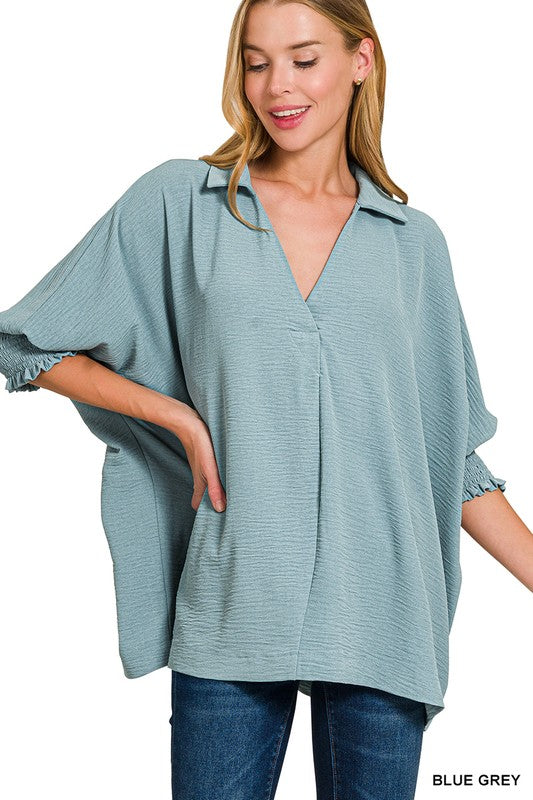 SMOCK SLEEVE AIRFLOW JOHNNY TOP