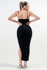 EMILY - MESH CAMI MIDI DRESS