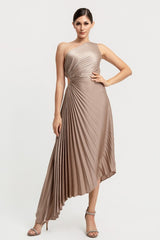 PEARL - O/S PLEADED MIDI DRESS