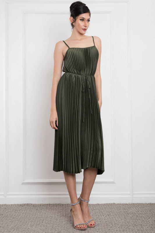 GABRIELLA - PLEATED CAMI DRESS