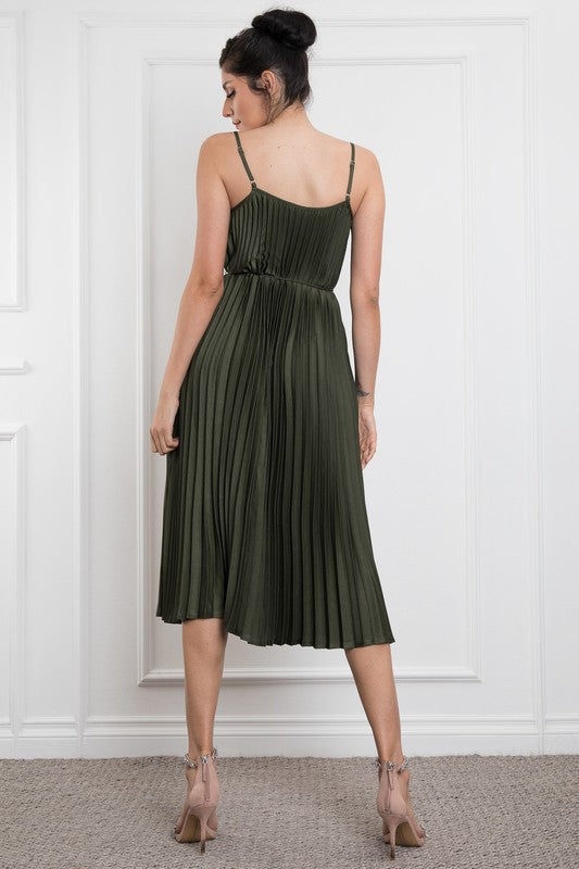 GABRIELLA - PLEATED CAMI DRESS