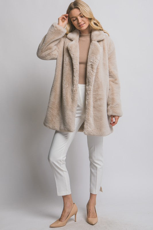 3/4 FUN FUR COAT
