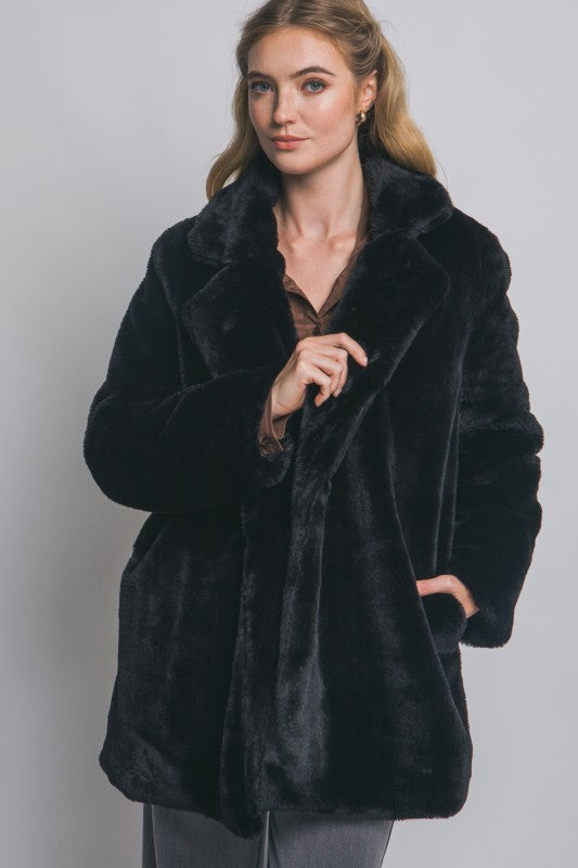 3/4 FUN FUR COAT