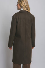 SINGLE BUTTON LONG COAT