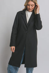 SINGLE BUTTON LONG COAT
