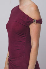 ALICE - OFF SHOULDER SPARKLE DRESS