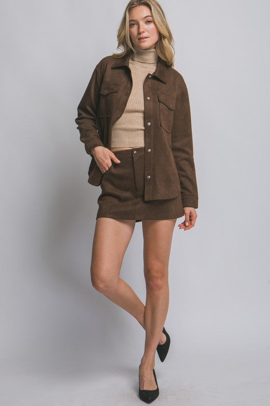 COCO - SUEDE SKORT