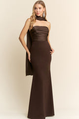 ALINA - TUBE SCARF GOWN
