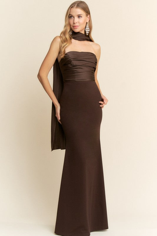 ALINA - TUBE SCARF GOWN