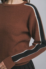 CREW PIPING SWEATER