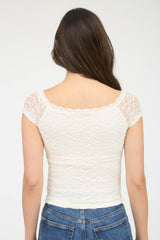 OFF SHOULDER LACE TOP