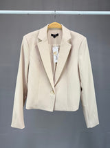 ABBY - CROP ONE BUTTON JACKET