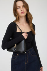 SQUARE NECK KNIT TOP