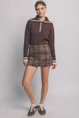 PLAID SKORT