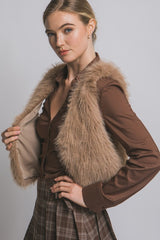FUR CROP VEST