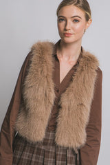 FUR CROP VEST