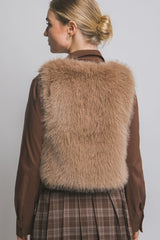 FUR CROP VEST