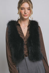 FUR CROP VEST
