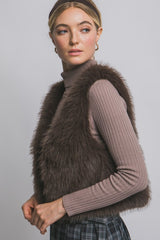 FUR CROP VEST