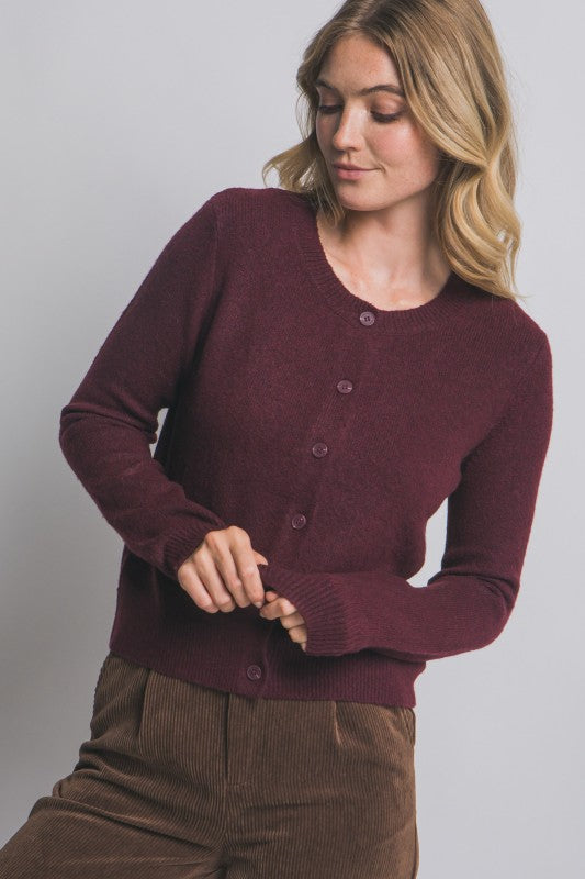 BUTTON FRONT CARDIGAN