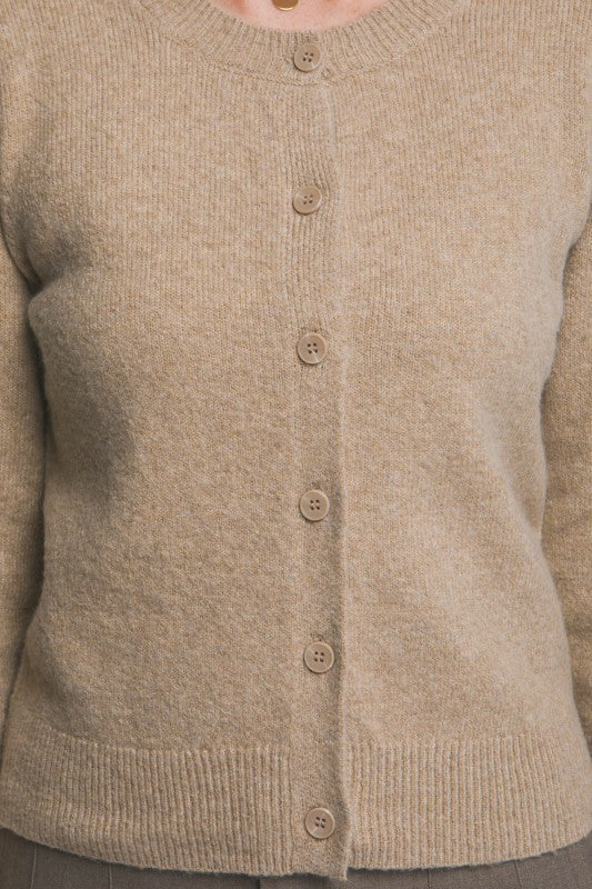 BUTTON FRONT CARDIGAN